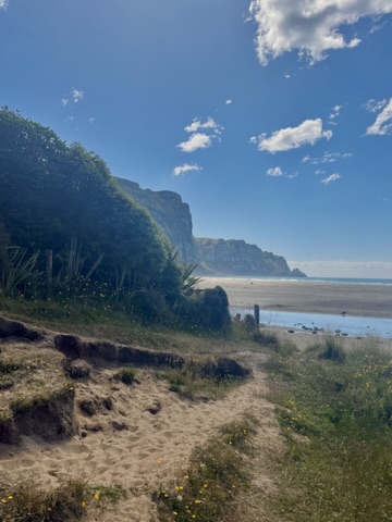 beach views with cliffs