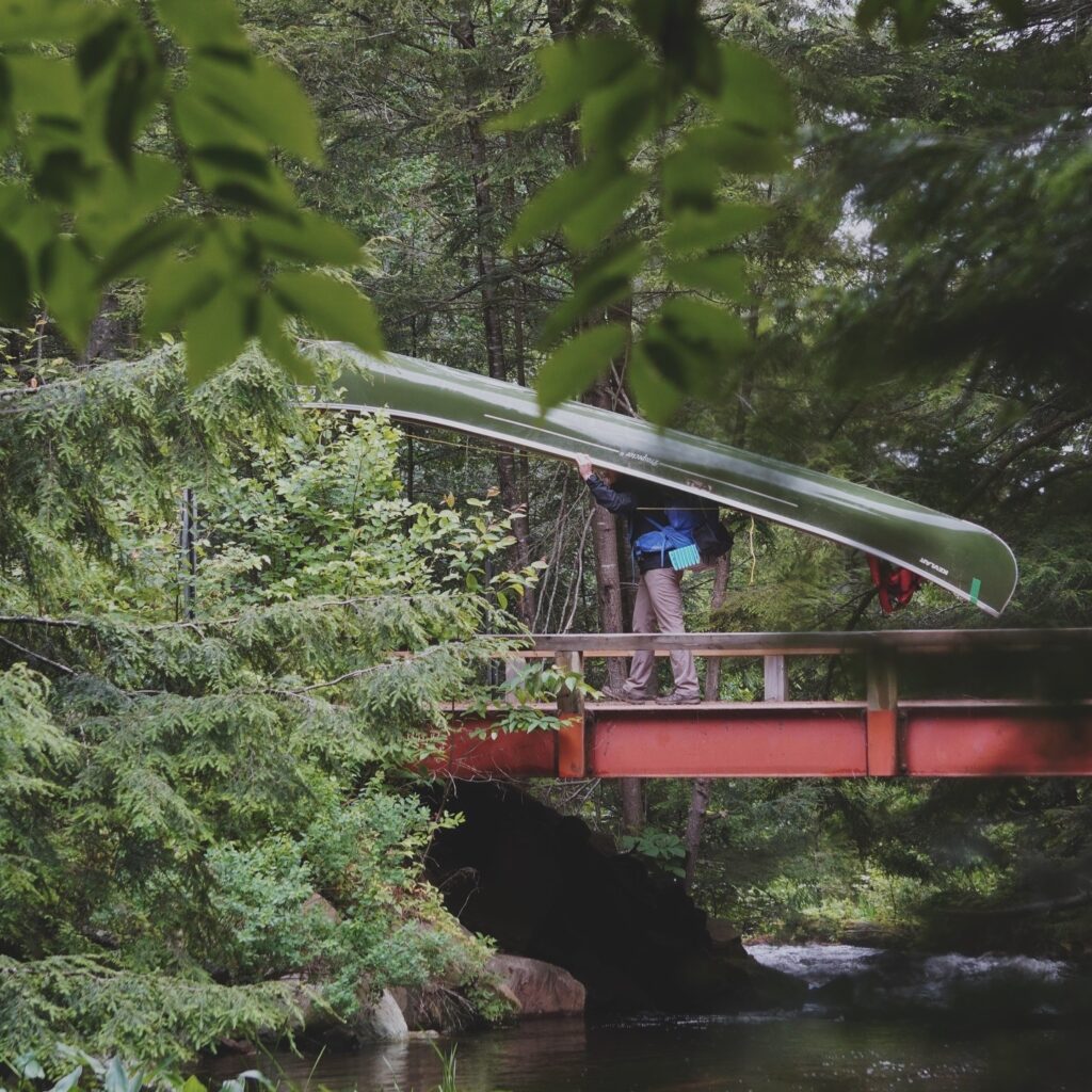 Portaging in algonquin park