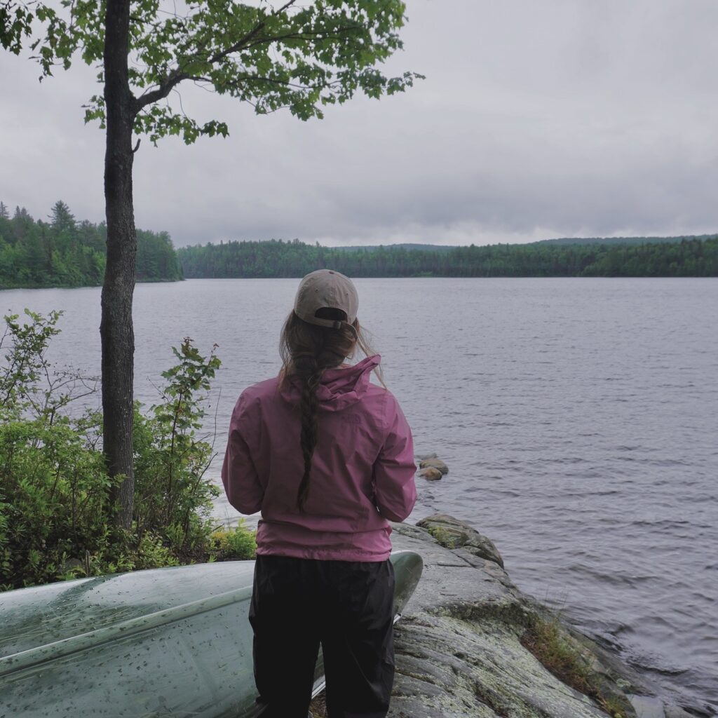 Looking over whitebirch lake in Algonquin park